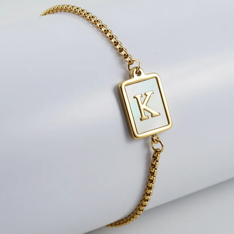 Signature Initial Chain Bracelet