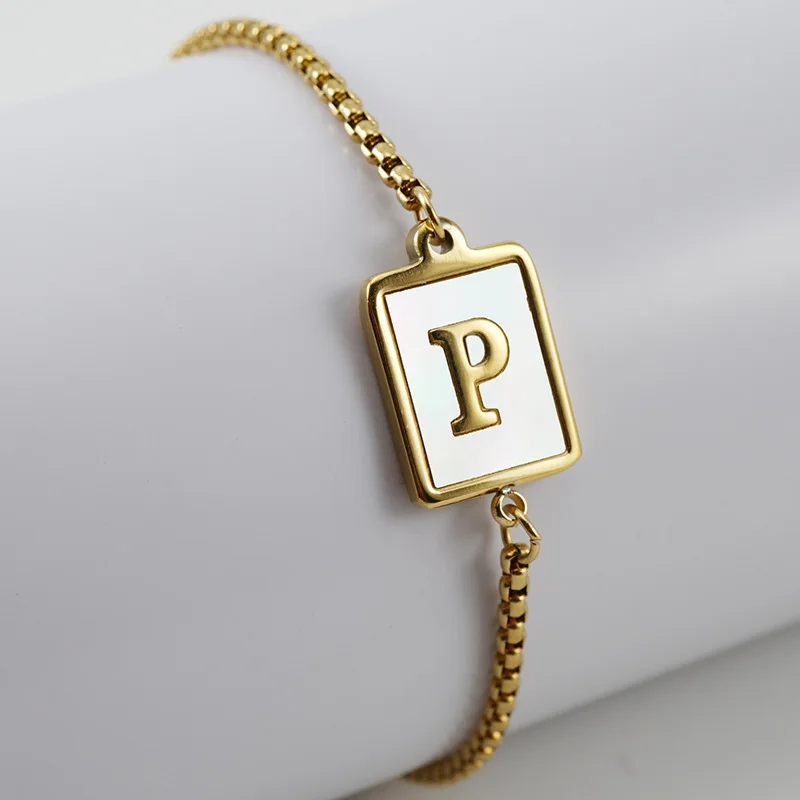 Signature Initial Chain Bracelet