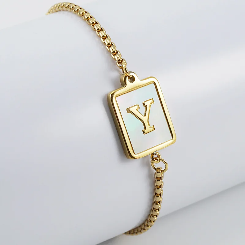 Signature Initial Chain Bracelet