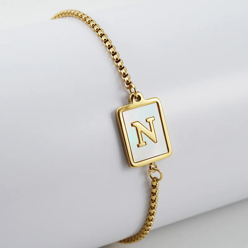 Signature Initial Chain Bracelet