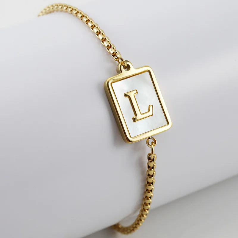 Signature Initial Chain Bracelet
