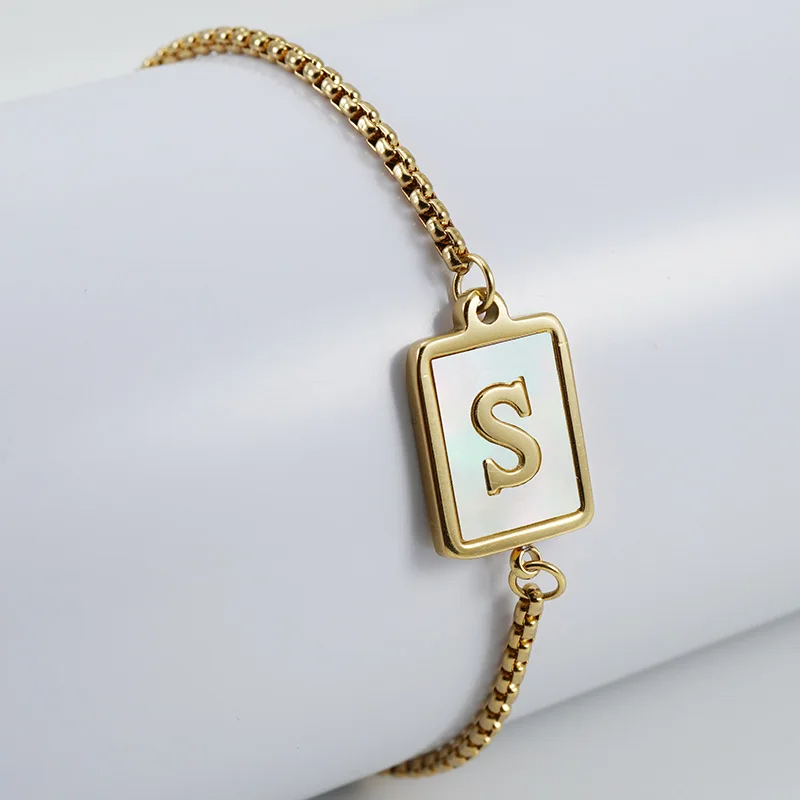 Signature Initial Chain Bracelet