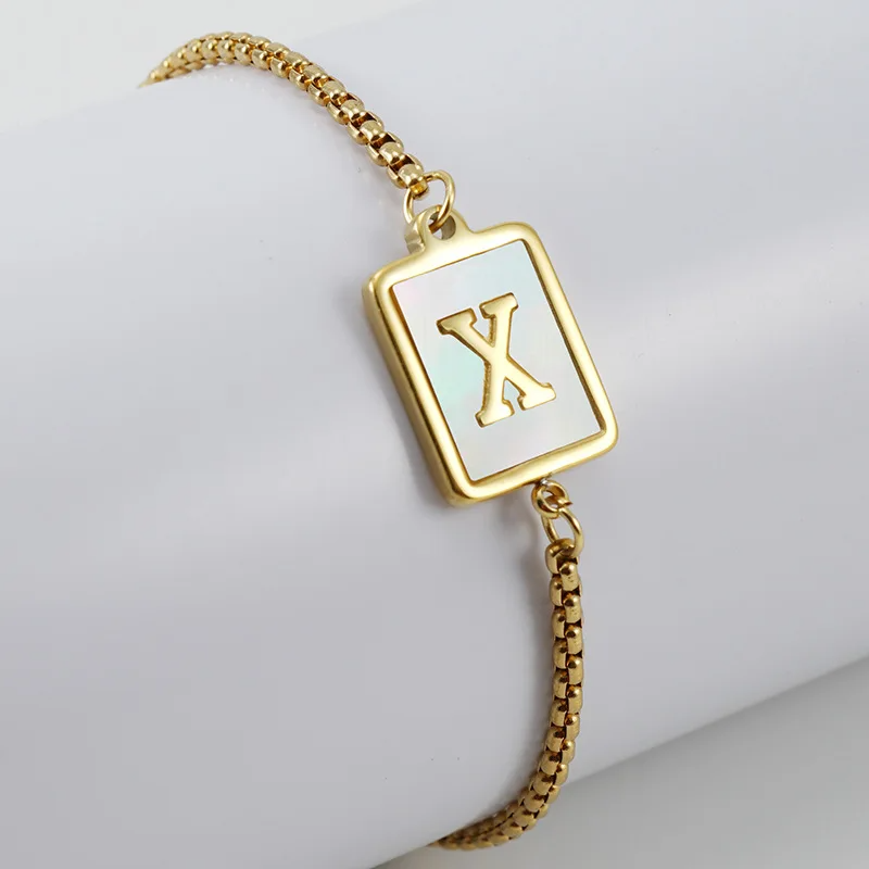 Signature Initial Chain Bracelet