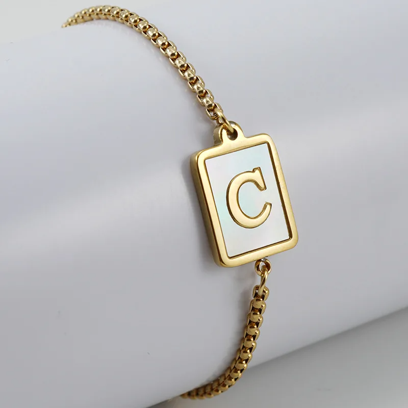 Signature Initial Chain Bracelet