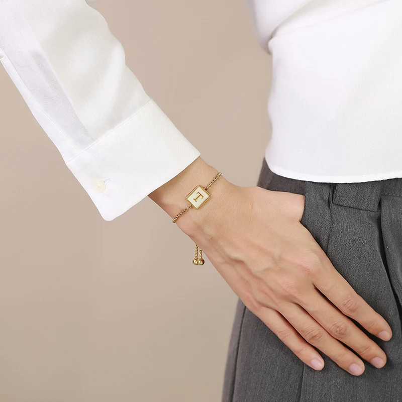 Signature Initial Chain Bracelet