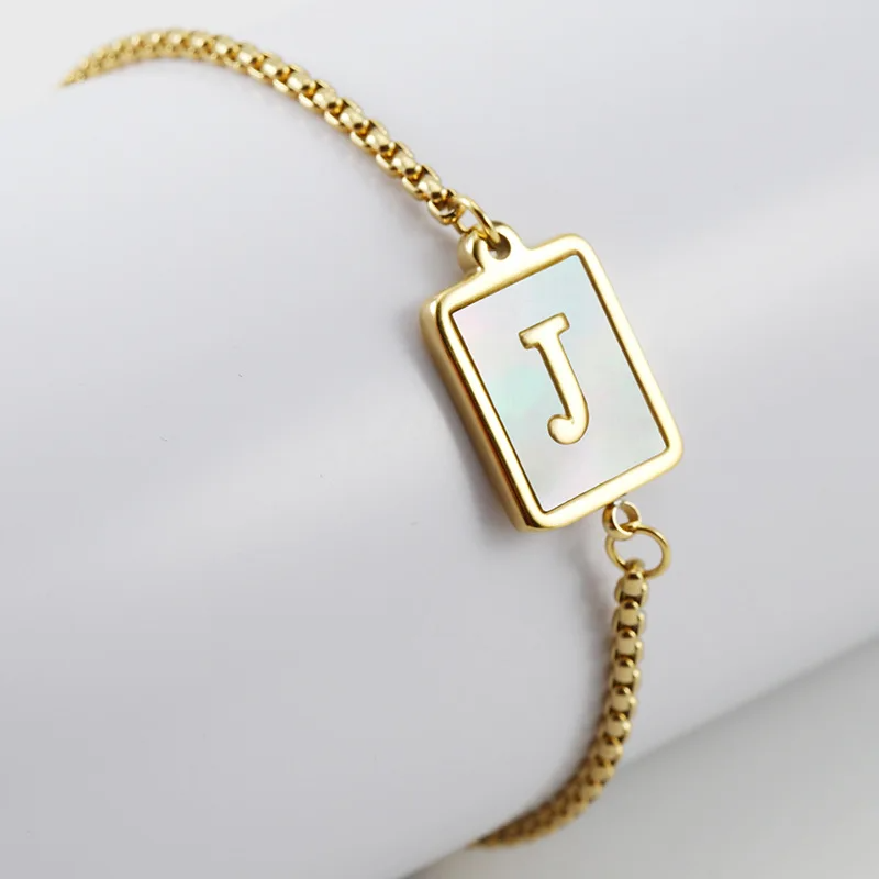 Signature Initial Chain Bracelet