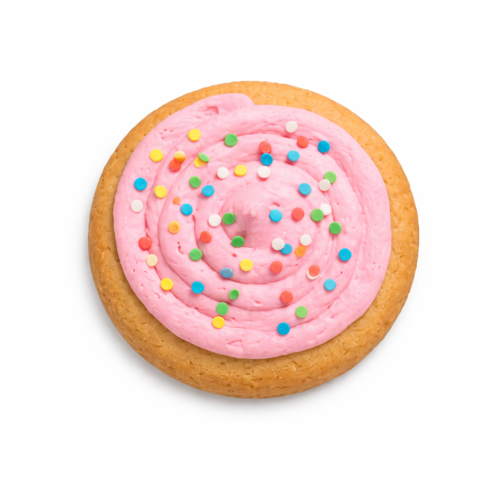 Frosted: Birthday Cake Cookie In Store Menu
