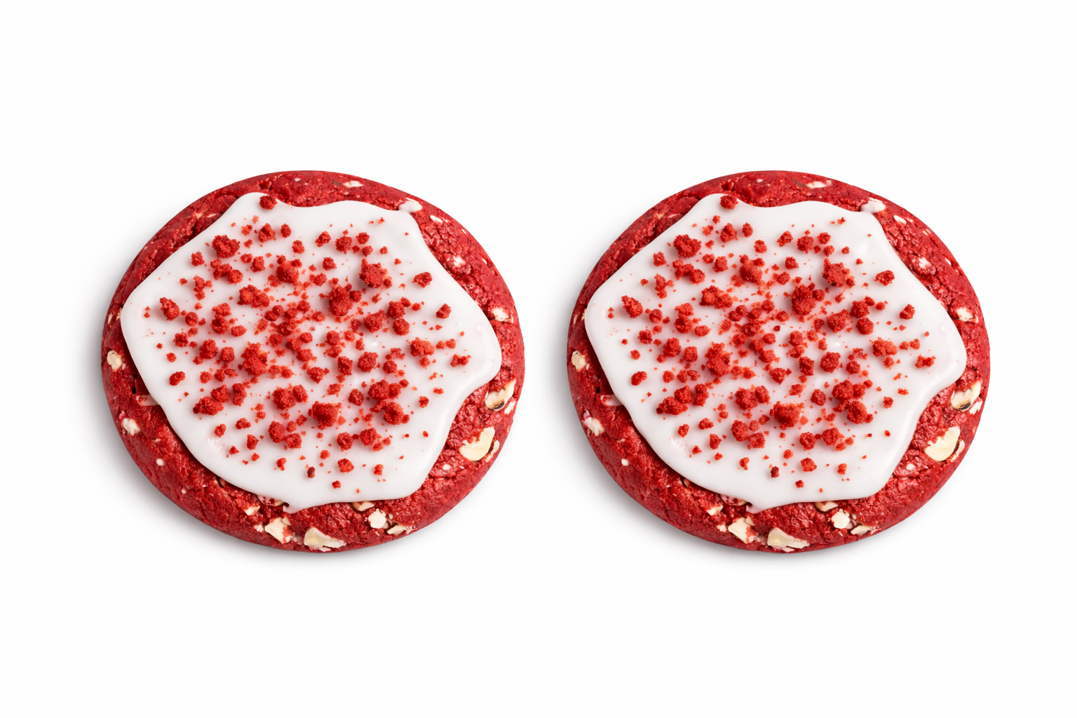 Red Velvet Cookie Duo Pack (2 Large Cookies)