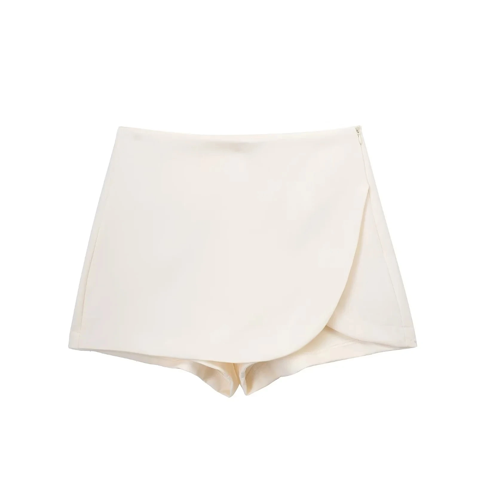 High-Waist Asymmetric Skort