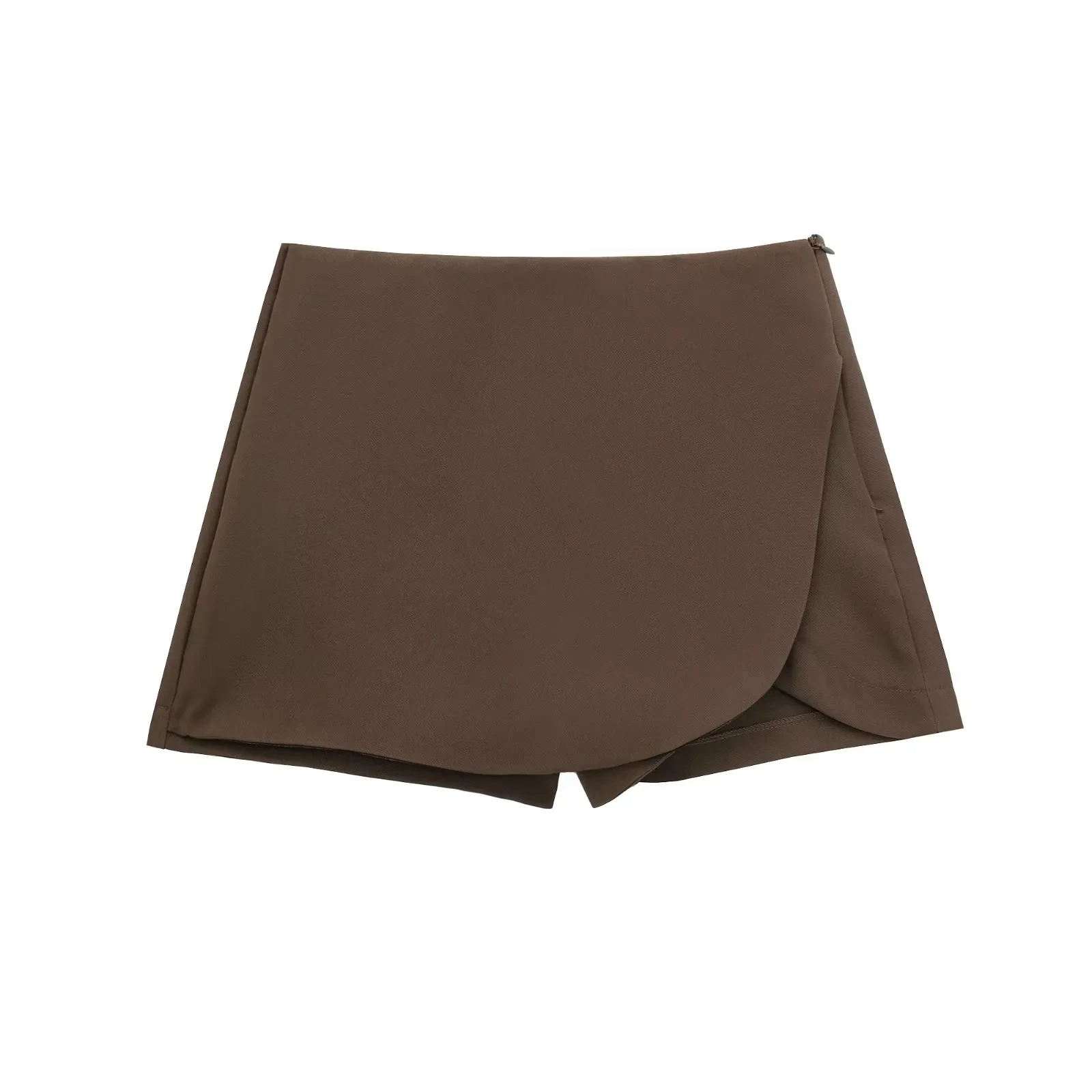 High-Waist Asymmetric Skort